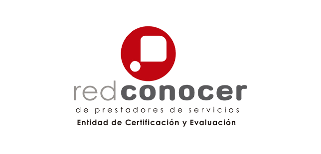 Logo de Red CONOCER, sistema nacional de certificación de competencias laborales, aliado institucional de CONVECOB 2026